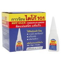 กาวติดไม้ กาว กาวร้อน 15 กรัม (12 หลอด/กล่อง) สีน้ำเงิน ไดโก้ 101