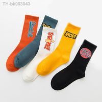 ✼ Funny Letter Pattern Cotton Socks Women Colorful Casual Crew Sock Cute Harajuku Happy Spring Summer Autumn Style 1Pack Size36-40