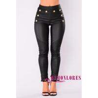 EE.-Hot Sell Fashion Women PU Faux Leather Pants Stretchy Push Up Pencil Skinny