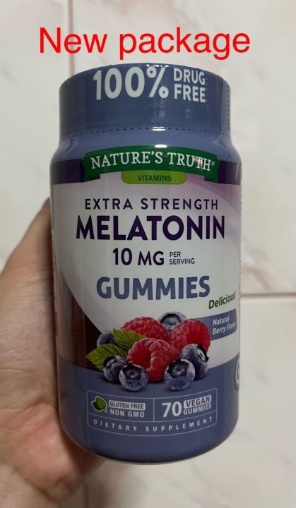mela-โตนิล-รสเบอร์รี่-10-mg-แบบเม็ดvegan-gummies-นำเข้าจากusa