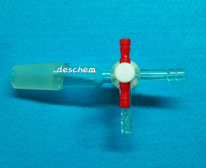 2440-3-way-ptfe-stop-lab-glass-อะแดปเตอร์ควบคุมการไหลสามทาง