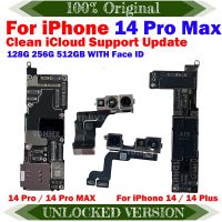 เมนบอร์ด Clean Icloud สำหรับ14 Pro Max 14Plus เต็มรูปแบบรองรับแผงวงจรหลักการทำงาน Ios อัพเดทลอจิกบอร์ด Gratis Ongkir