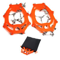 1คู่13ฟัน Anti Slip Ice Gripper Spikes Cleat รองเท้าหิมะกลางแจ้งครอบคลุม Crampons เดินป่าปีนเขารองเท้า Spikes Crampons