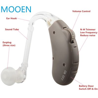 ZZOOI Siemens 4 channel Audifonos Hearing Aid Digital Sound Amplifier Wireless Headphones for Deaf Elderly Ear Care Hearing Aids