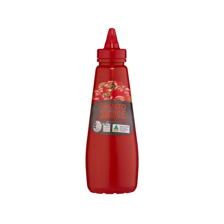 Coles Tomato Sauce Squeeze Bottle 500ml Lazada
