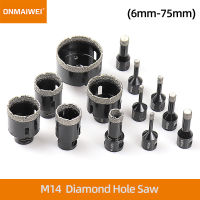 【2023】1PC M14ด้ายแห้งสูญญากาศ zed Diamond Cup Saw Porcelain กระเบื้องเจาะ Bits หินอ่อนหิน Masonry Hole Saw สำหรับเครื่องบดมุม ！