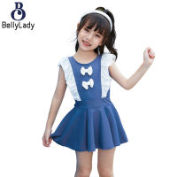 Girls One-piece Swimsuit Summer Breathable Sweet Cute Princess Culottes Swimwear For 1-6 Years Old Kids【fast】