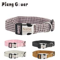 Anti-lost Pet Collar Custom Name Dog Collar Personalized DIY Tag ID Cat Collars for Small Medium Large Dogs