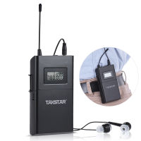 TAKSTAR WPM-200R UHF เครื่องรับสัญญาณระบบเสียงไร้สายจอแสดงผล LCD เลือกช่องได้6ช่องระยะการส่ง50ม. พร้อมหูฟังชนิดใส่ในหู