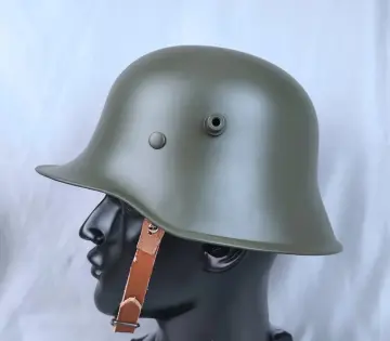 WW1 GERMAN M16 M1916 STAHLHELM STEEL COMBAT HELMET M-1916 GREEN