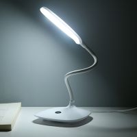 LED Desk Lamp Foldable Touch Table Lamp Multifunctional USB Powered Table Light Nightlight Touch Portable Light