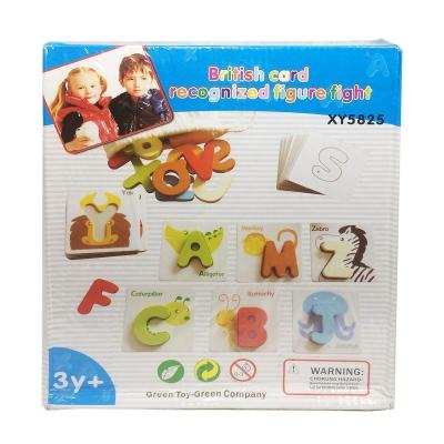 New! ของเล่นเสริมพัฒนาการทางภาษา ของเล่นไม้ บัตรคำศัพท์ ตัวอักษรภาษาอังกฤษ พร้อมลายภาพสัตว์ ของเล่นเด็ก ของเล่นเสริม IQ Alphabet Animal Card Recognize