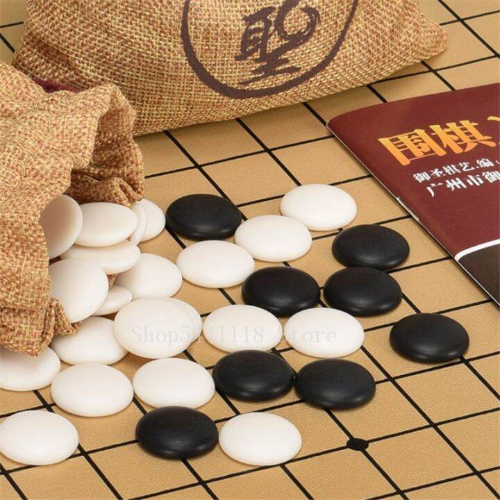 คุณภาพสูง-weiqi-go-ชิ้นเกมหนังนิ่มกระเป๋าผ้ามาตรฐานสากลสำหรับเกมกระดานหมากรุก-gomoku