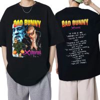 Rapper Bad Bunny T Shirt X 100Pre Music Album Print T-Shirt Men Fashion Vintage Hip Hop Oversized T Shirts Streetwear Tops S-4XL-5XL-6XL