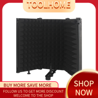 Foldable Adjustable Sound Absorbing Vocal Recording Panel Portable Acoustic Isolation Microphone Shield Sound-proof Plate