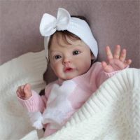 【YF】 Adorable Sue-sue 45cm Bebé Reborn Dolls Handmade Painted Princess Baby With Rooted Hair Doll Toys Muñecas Para Niñas