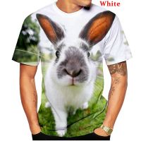 New Fashion Men/Women Short Sleeve O-neck Rabbit Printed T-shirt Casual Tee Summer Street Top Blouse