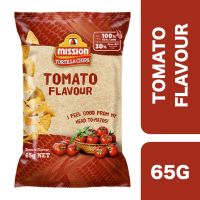 ?Product of UAE? (3 Pcs) Mission Tortilla Chips Tomato Flavoured 65g ++ มิชชั่น ตอร์ติญ่า ชิปส์ รสมะเขือเทศ 65 กรัม