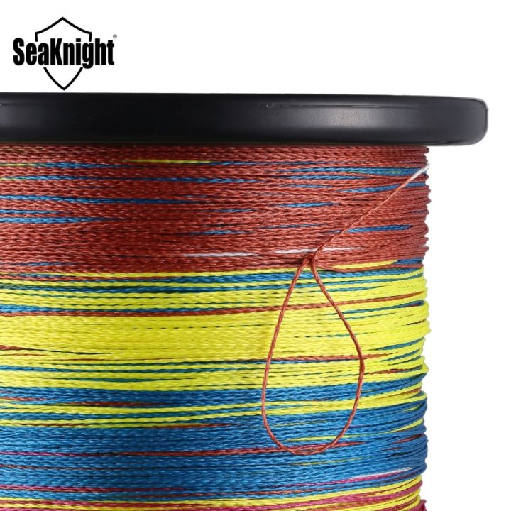 ขายดี-seaknight-trident-ขนาด1000เมตรเอ็นตกปลาเกลียว-pe-หลากสี4เส้น6-100lb-เอ็นตกปลามัลติฟิลาเม้นท์ที่แข็งแรงมาก0-08-0-60มม