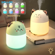 SOLLED Mini Humidifier With Colorful Night Light 250ml Large Capacity Home
