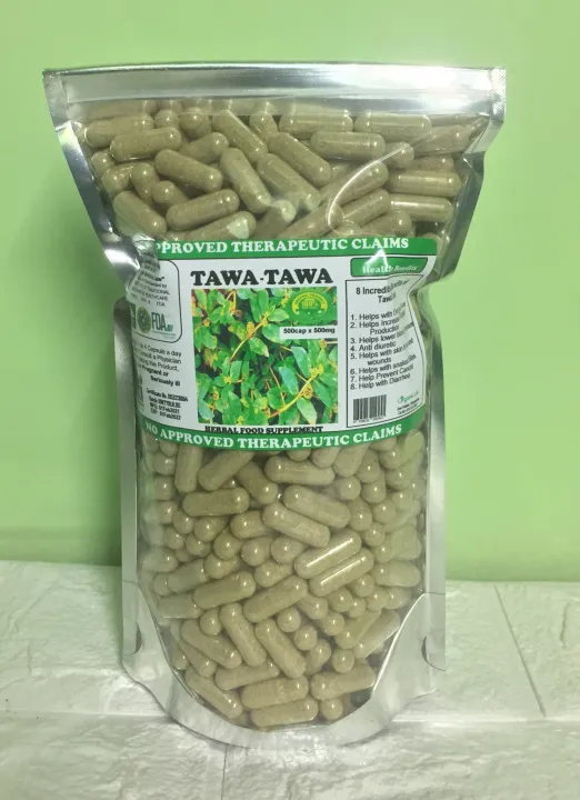 Tawa Tawa Leaves (500mg x 500cap each bottle) Lazada PH