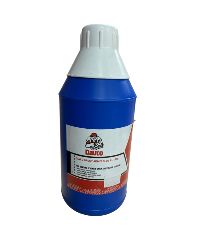 1Lt Davco RL1000 Grout Admix Plus High Bonding Strength Latex Additive
