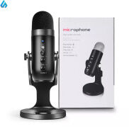 ESTO Micrô Điện Dung 3.5Mm Phích Cắm Usb Micro Chuyên Nghiệp Cho Máy Tính