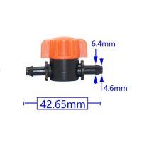 5ชิ้น4/7มม. สายยางมินิวาล์ว1/4Quot; ถึง4มม. 6มม. ข้อต่อท่อต่อสวนหยดชลประทานในสวนข้อต่อท่อวาล์วน้ำ