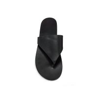 New First Layer Cowhide 2023 Italian Brand ROW Comfortable And Casual Flip-Flops Wear Clip Toe Flat Fashion Slippers For Women