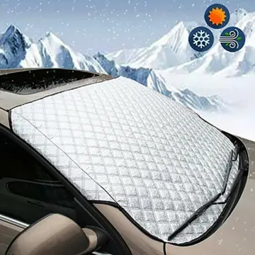 Shop Protection Car Cover Waterproof Cover For Car Windshield Cover  Magnetic Edges Car Snow Cover Frost Windshield with great discounts and  prices online - Dec 2023