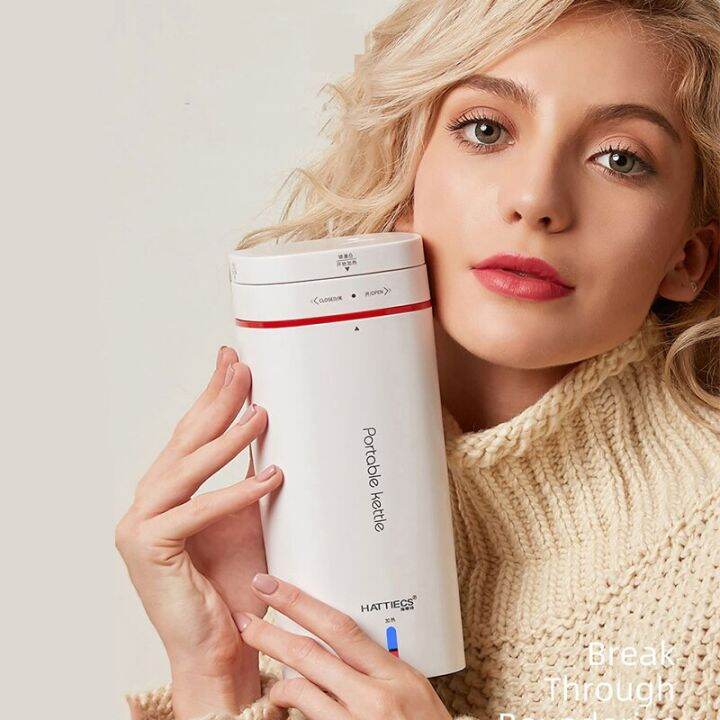 500ML Portable Fast Boiling Electric Kettle Travel Outdoor Water Bottle
