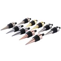 10 Pieces Blank Bottle Stopper with Threaded Post Metal Wine Stopper Inserts Set Hardware for Wood Turning DIY Project