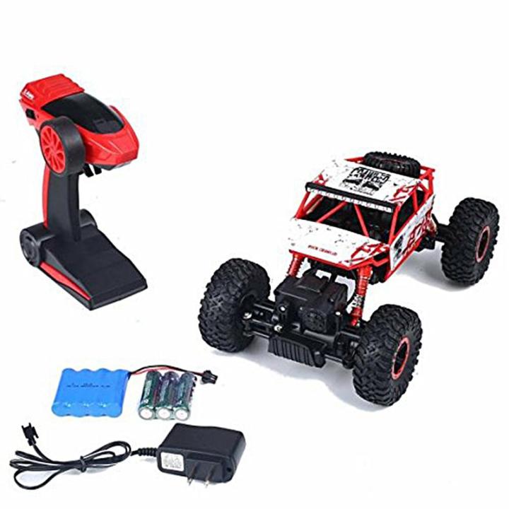 รถบังคับวิทยุ-รถไต่หิน-rc-car-รถบังคับบิกฟุต-ขับเคลื่อน-4-ล้อ-4x4-รถบังคับคันใหญ่-อัตราส่วน-1-18-ของเล่นเด็กชาย-สีแดง-rc-rock-off-road-vehicle-4wd