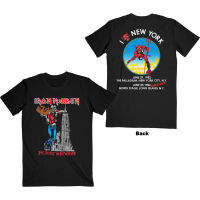 Iron Maiden The Beast In New York เสื้อยืด100 อย่างเป็นทางการ MERCH