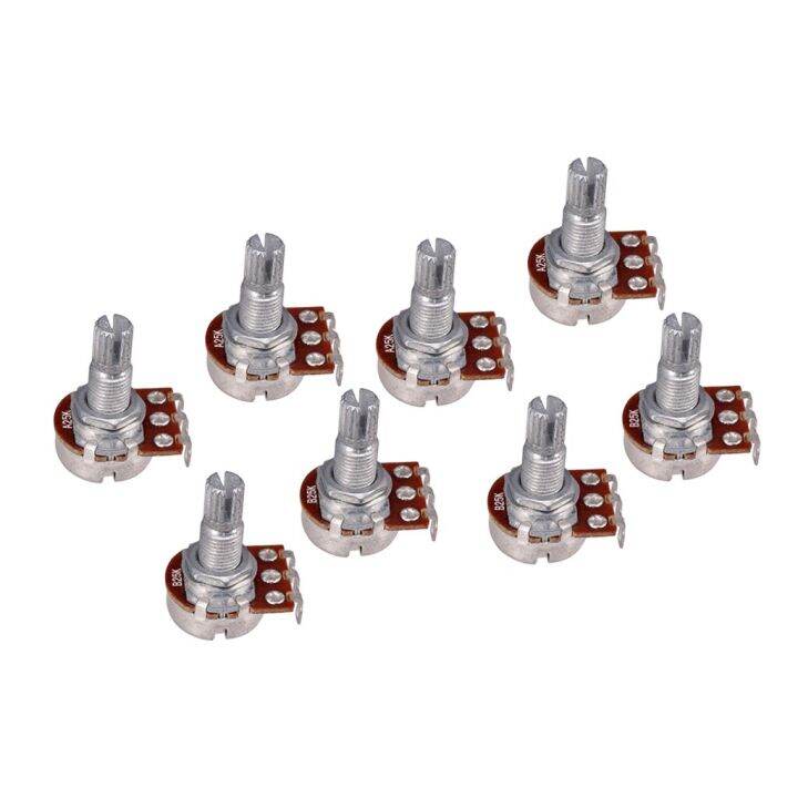 8x-potentiometer-a25k-amp-b25k-audio-18mm-knurled-long-shaft-for-guitar-bass