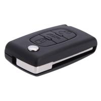 Flip Folding Remote Car Keyless Key Case Shell for PEUGEOT 407 307 308 607 3 Buttons