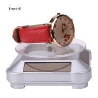 TDUSolar Power Rotating Jewelry Stand Phone Watch Display Holder Turning Table