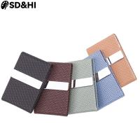 Business Card Holder Case Card Bag Cortex Stainless Steel And PU Leather Large Capacity Storage Of 15 Sheets Card Holders