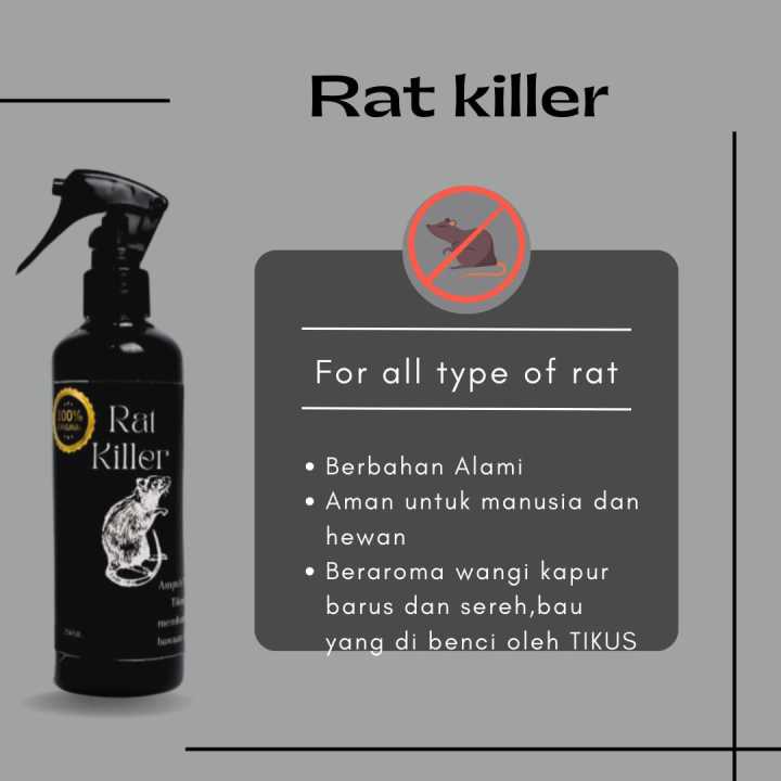 RACUN PENGUSIR TIKUS SEMPROT 250ml RAT KILLER | Lazada Indonesia