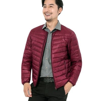 ☸ jiozpdn055186 Casaco impermeável dobrável ultraleve masculino à prova de vento roupa algodão respirável gola redonda nova marca moda outono e inverno