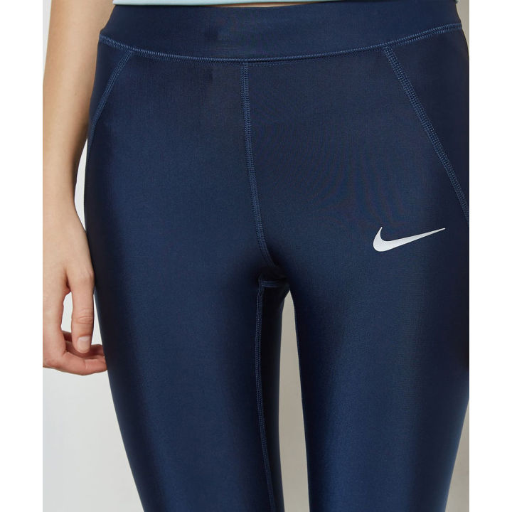 กางเกงวิ่งแบบcompressionกระชับกล้ามเนื้อ-nike-speed-running-capri-890325-451-สีกรมท่า