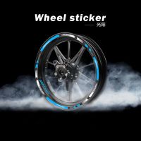 Strips Motorcycle Wheel Tire Stickers Car Reflective Rim Tape Motorbike Bicycle Auto Decals FOR KYMCO AK550 AK 550