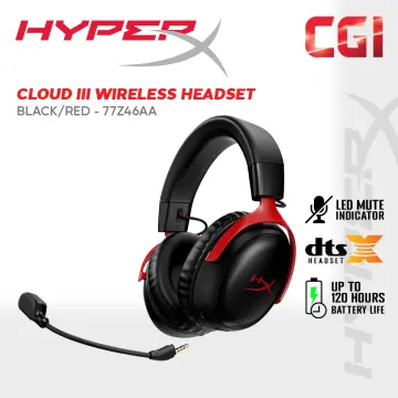 HYPERX Cloud III Wireless Gaming Headset - Black & Red