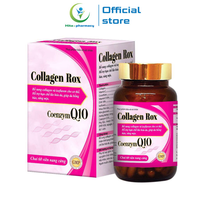 Viên uống đẹp da Collagen Rox Coenzym Q10 giúp da hồng hào, sáng ...