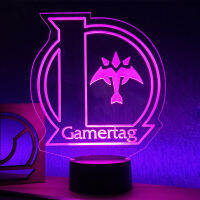 ชื่อผู้ใช้ Gamertag ที่กำหนดเองสำหรับ LOL Neon Sign โคมไฟส่วนบุคคล Magemarksmanassassontank 3D LED Night Light สำหรับเกม Room Decor