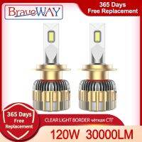 ❀▥ BraveWAY 120W LED Bulbs for Car H1 H4 H7 H11/H8/H16(JP) 9005/HB3 9006/HB4 Car Headlight Fog Lights LED CANBUS 12V 6000K 30000LM