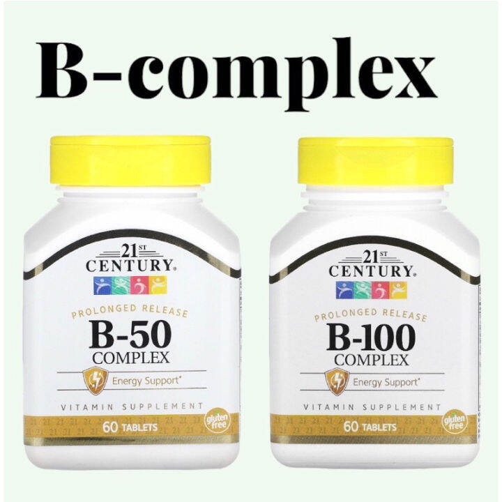 พร้อมส่ง 21st CENTURY B-100 Complex วิตามินบีรวม | Lazada.co.th