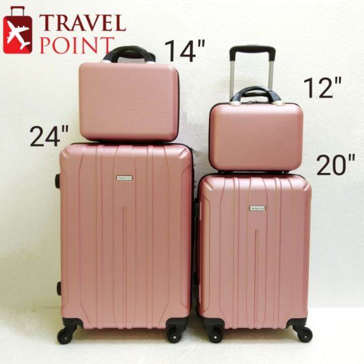 suitcase Ready stock Malaysia 4IN1 LUGGAGE SET 12 14 20 24 INCH ABS