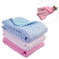 Baby Blanket amp; Swaddling Newborn Thermal Soft Fleece Blanket Winter Solid Bedding Set Cotton Quilt Infant Bedding Swaddle Wrap