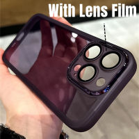 High-end With lens protector Phone Case For iPhone 14 14plus 14pro 14promax 13 13pro 13promax Frosted shockproof soft case 12 12pro 12promax 11 11promax Transparent New Design x xr xsmax 7+ 8plus 5 Colors